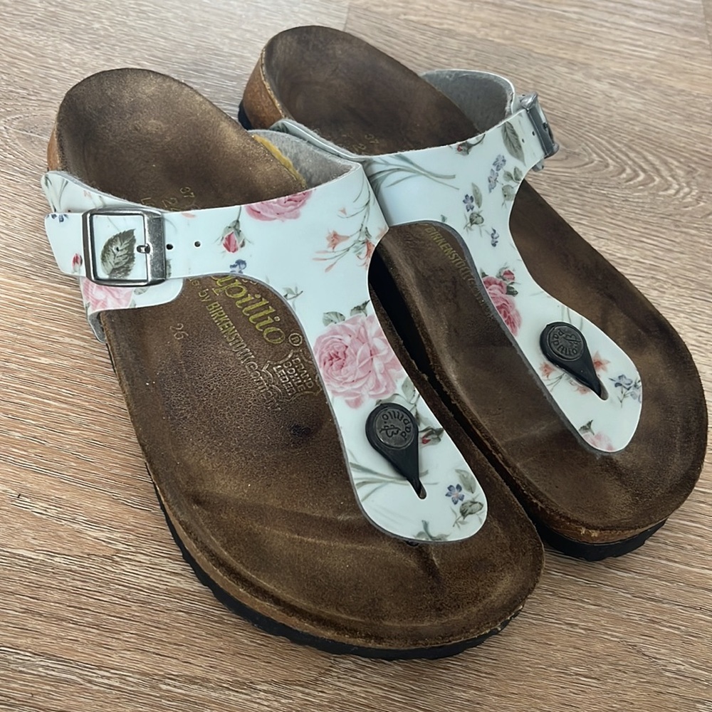 Birkenstock Floral White Sandals